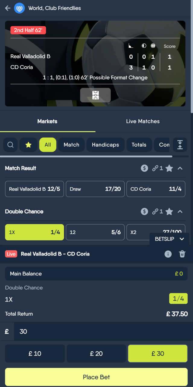Open the installed CopyBet app and start betting.