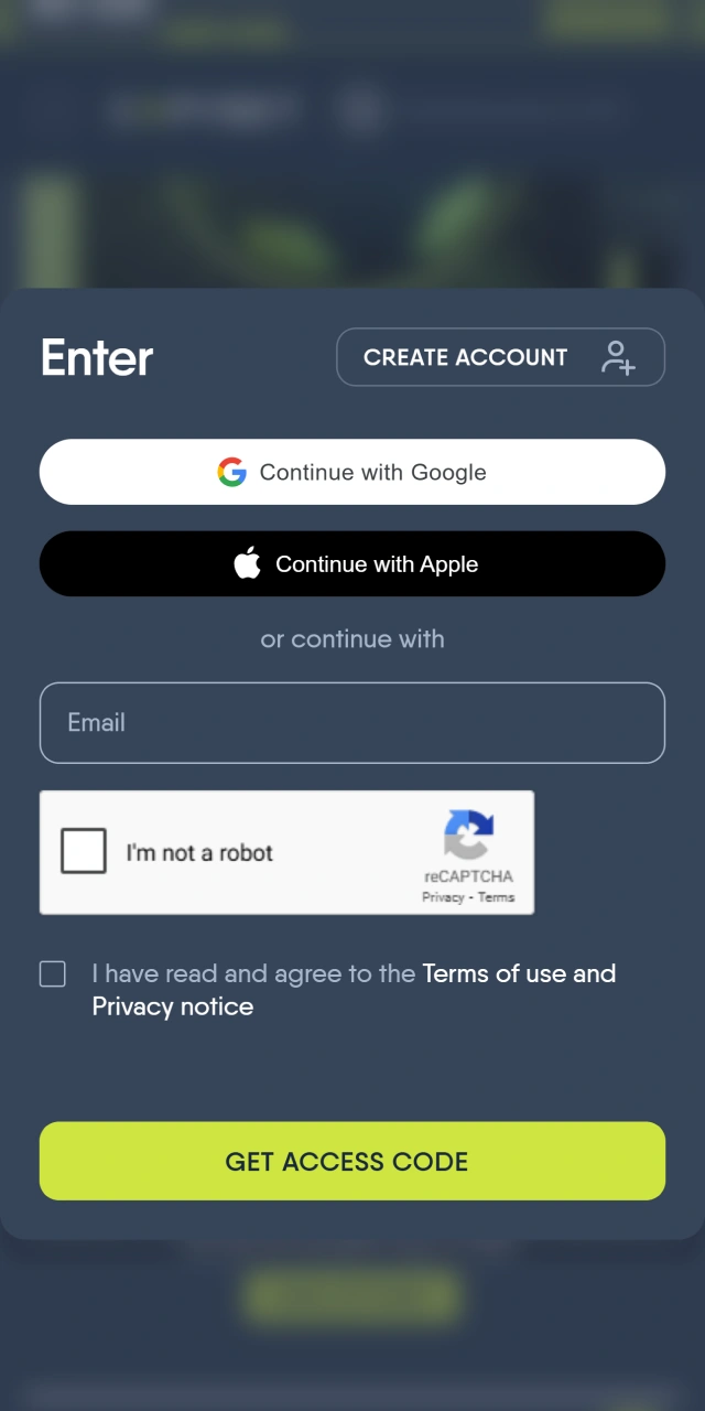 Log in to your account to make a withdrawal request from CopyBet.