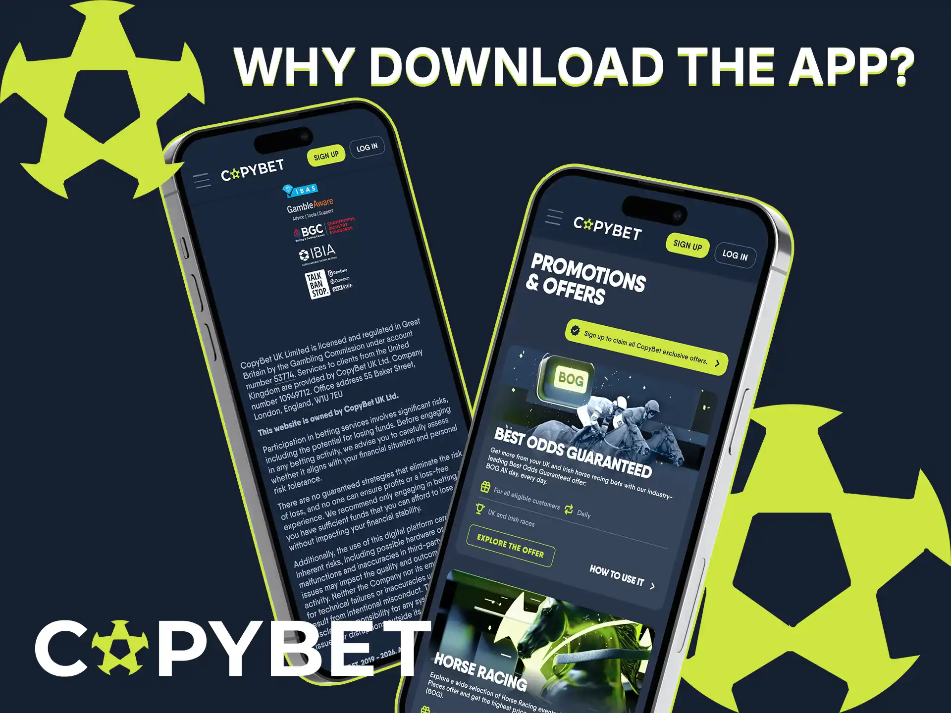 Explore unique features by installing the Copybet app for mobile betting.